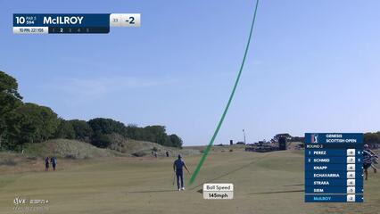 Rory McIlroy | Round 2 | 10th hole | Shot 2 | 2025 Genesis Scottish Open