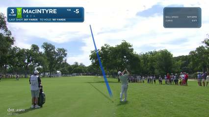Robert MacIntyre | Round 3 | 3rd hole | Shot 2 | 2026 Charles Schwab