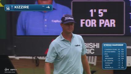 Patton Kizzire | Round 4 | 16th hole | Shot 3 | 2025 Wyndham
