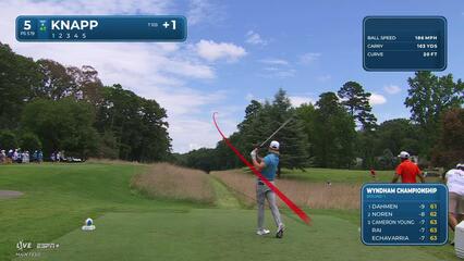 Jake Knapp | Round 1 | 5th hole | Shot 1 | 2025 Wyndham