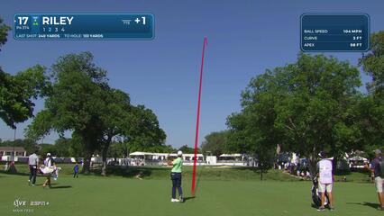 Davis Riley | Round 2 | 17th hole | Shot 2 | 2025 Charles Schwab