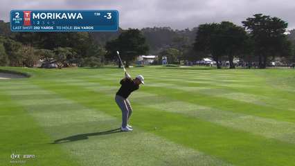 Collin Morikawa | Round 2 | 2nd hole | Shot 2 | 2026 AT&T Pebble Beach