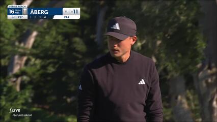 Ludvig Åberg | 2024 AT&T Pebble Beach | Round 2 | 16th hole | Shot 4