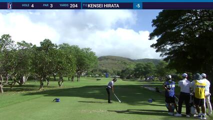 Kensei Hirata | Round 2 | 4th hole | Shot 1 | 2025 Sony Open