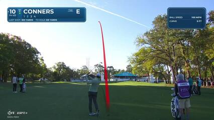 Corey Conners | Round 2 | 10th hole | Shot 2 | 2025 Valspar
