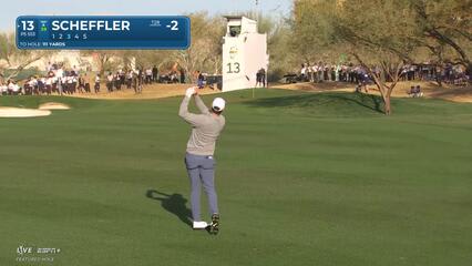 Scottie Scheffler | Round 2 | 13th hole | Shot 3 | 2025 WM Phoenix Open