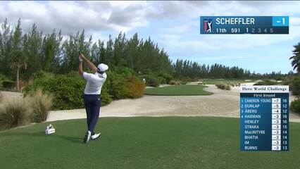 Scottie Scheffler | Round 1 | 11th hole | Shot 1 | 2024 Hero World Challenge