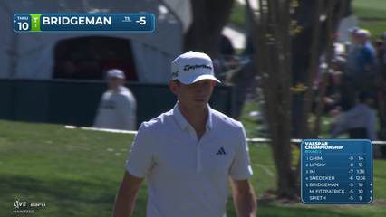 Jacob Bridgeman | Round 2 | 1st hole | Shot 4 | 2026 Valspar