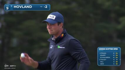 Viktor Hovland | Round 1 | 9th hole | Shot 3 | 2025 Genesis Scottish Open