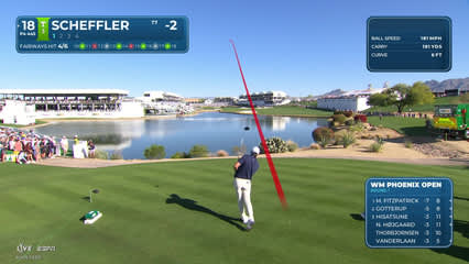 Scottie Scheffler | Round 1 | 18th hole | Shot 1 | 2026 WM Phoenix Open