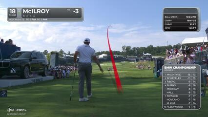 Rory McIlroy | Round 3 | 18th hole | Shot 1 | 2025 BMW Championship