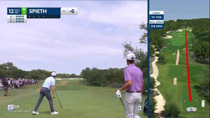 Jordan Spieth | 2024 Valero | Round 4 | 12th hole | Shot 1