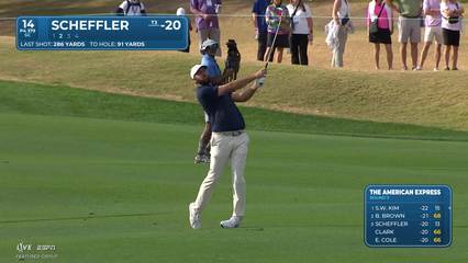 Scottie Scheffler | Round 3 | 14th hole | Shot 2 | 2026 The American Express