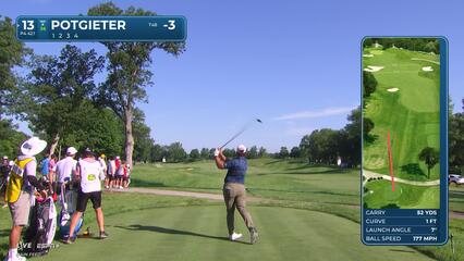 Aldrich Potgieter | Round 2 | 13th hole | Shot 1 | 2025 John Deere