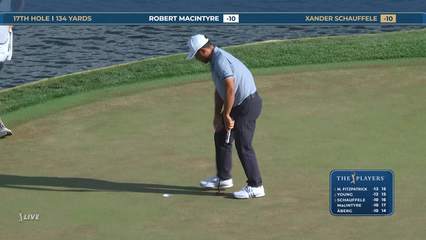 Xander Schauffele | Round 4 | 17th hole | Shot 3 | 2026 THE PLAYERS