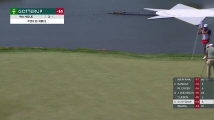 Chris Gotterup | Round 3 | 9th hole | Shot 4 | 2025 3M Open