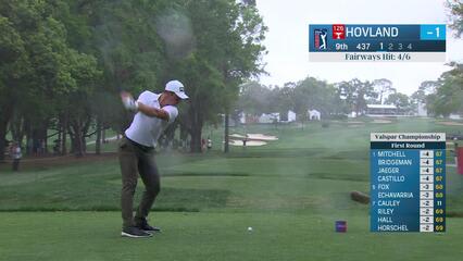 Viktor Hovland | Round 1 | 9th hole | Shot 1 | 2025 Valspar