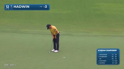 Adam Hadwin | Round 2 | 12th hole | Shot 4 | 2025 Wyndham