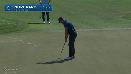Niklas Norgaard | Round 3 | 7th hole | Shot 3 | 2025 Cognizant Classic