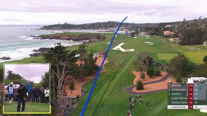 Ryo Hisatsune | Round 3 | 13th hole | Shot 1 | 2026 AT&T Pebble Beach