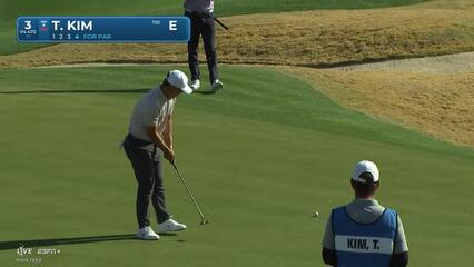 Tom Kim | Round 1 | 3rd hole | Shot 5 | 2025 The American Express