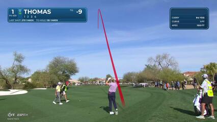 Justin Thomas | Round 4 | 1st hole | Shot 2 | 2025 WM Phoenix Open