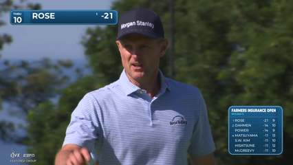 Justin Rose | Round 3 | 10th hole | Shot 3 | 2026 Farmers