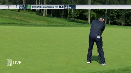 Bryson DeChambeau | 2021 BMW Championship | Round 2 | 1st hole | Shot 3