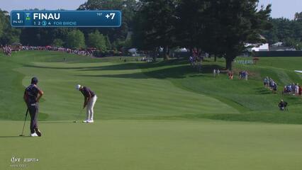 Tony Finau | Round 3 | 1st hole | Shot 3 | 2025 Travelers