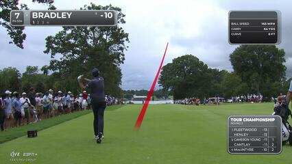 Keegan Bradley | Round 3 | 7th hole | Shot 1 | 2025 TOUR Championship