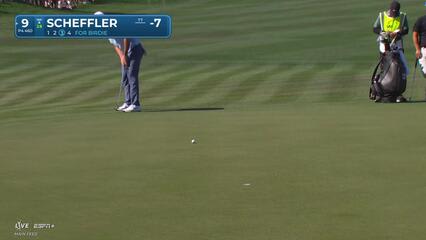 Scottie Scheffler | Round 2 | 9th hole | Shot 4 | 2025 WM Phoenix Open