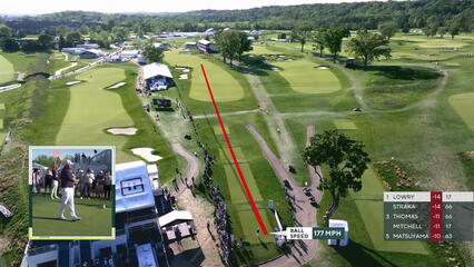 Shane Lowry | Round 3 | 18th hole | Shot 1 | 2025 Truist Championship