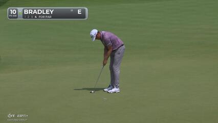 Keegan Bradley | Round 4 | 10th hole | Shot 4 | 2025 BMW Championship