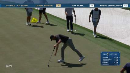 Daniel Berger | Round 2 | 1st hole | Shot 4 | 2026 THE PLAYERS