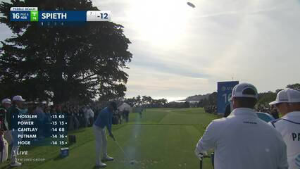 Jordan Spieth | 2022 AT&T Pebble Beach | Round 3 | 16th hole | Shot 1