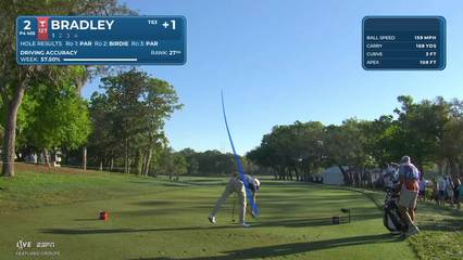Keegan Bradley | Round 4 | 2nd hole | Shot 1 | 2026 Valspar