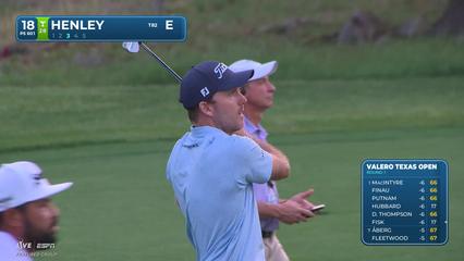 Russell Henley | Round 1 | 18th hole | Shot 3 | 2026 Valero