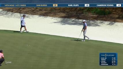 Sam Burns | Round 2 | 14th hole | Shot 5 | 2025 THE PLAYERS