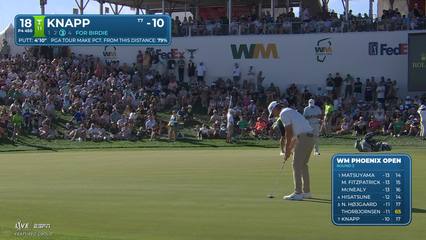 Jake Knapp | Round 3 | 18th hole | Shot 3 | 2026 WM Phoenix Open