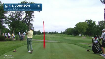 Zach Johnson | Round 4 | 13th hole | Shot 1 | 2025 John Deere
