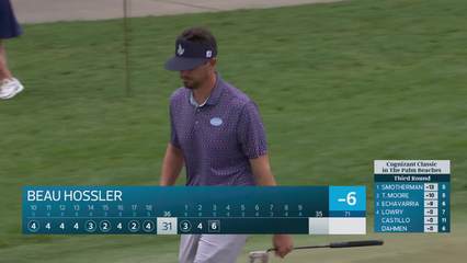 Beau Hossler | Round 3 | 3rd hole | Shot 6 | 2026 Cognizant Classic