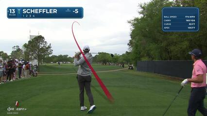 Scottie Scheffler | Round 2 | 13th hole | Shot 1 | 2025 Houston Open