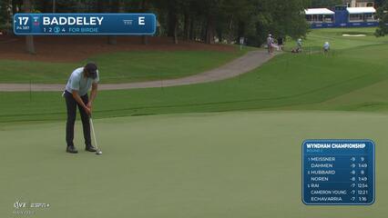 Aaron Baddeley | Round 2 | 17th hole | Shot 3 | 2025 Wyndham