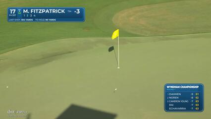 Matt Fitzpatrick | Round 1 | 17th hole | Shot 2 | 2025 Wyndham