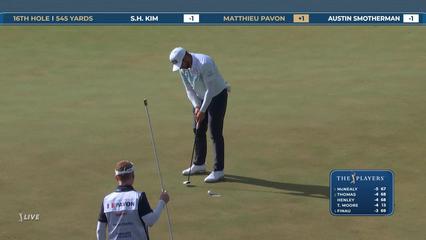 Matthieu Pavon | Round 1 | 16th hole | Shot 5 | 2026 THE PLAYERS