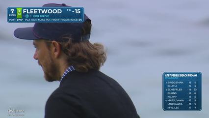 Tommy Fleetwood | Round 4 | 7th hole | Shot 3 | 2026 AT&T Pebble Beach