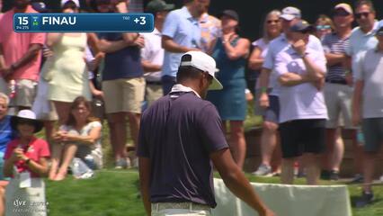 Tony Finau | Round 3 | 15th hole | Shot 4 | 2025 Travelers