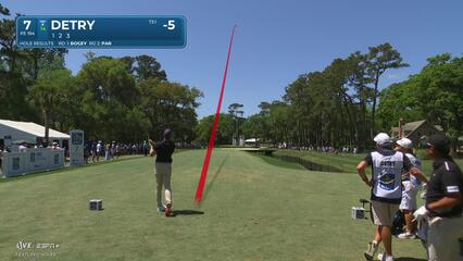 Thomas Detry | Round 3 | 7th hole | Shot 1 | 2025 RBC Heritage