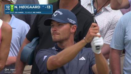 Nicolai Højgaard | Round 3 | 12th hole | Shot 2 | 2026 Texas Children's
