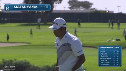 Hideki Matsuyama | Round 3 | 14th hole | Shot 4 | 2026 Farmers